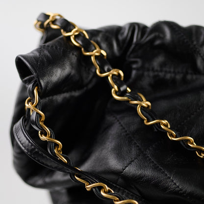 Chanel 22 Calfskin Large GHW Black Microchip - photo 6