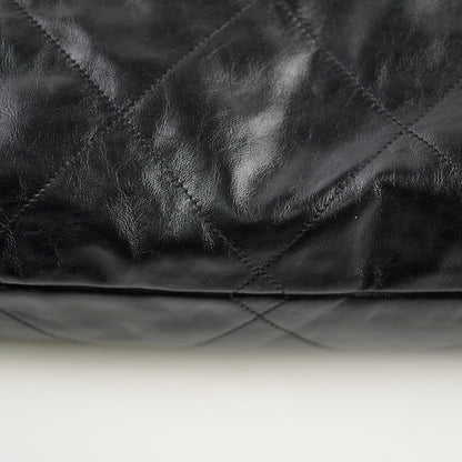 Chanel 22 Calfskin Large GHW Black Microchip - photo 18