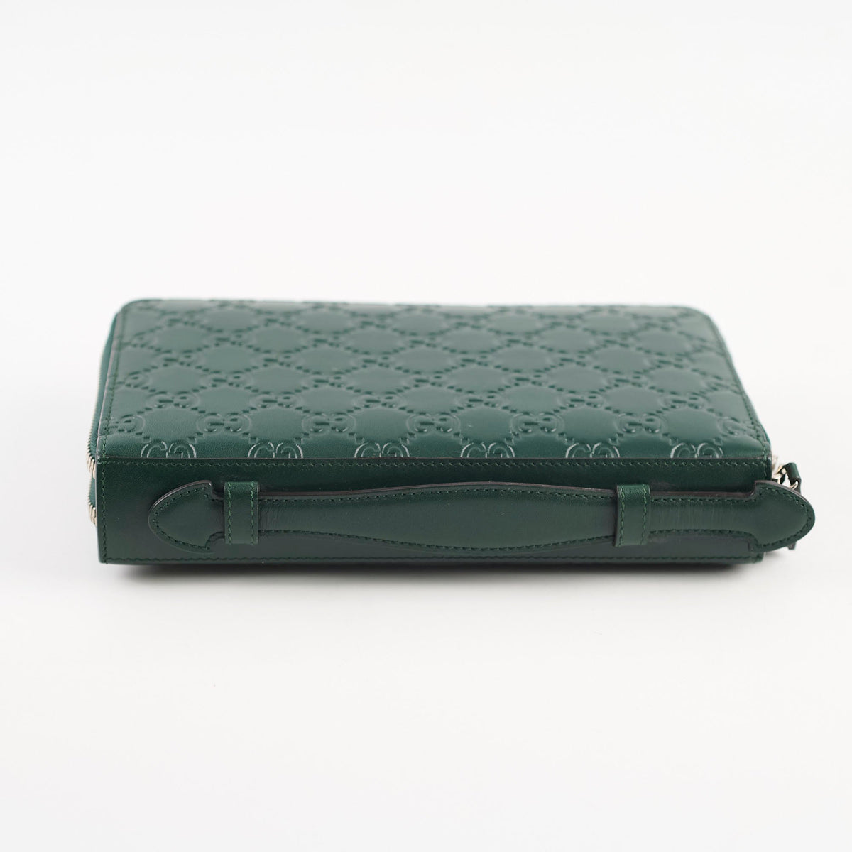Gucci Guccissima Leather Travel Wallet Green - photo 4