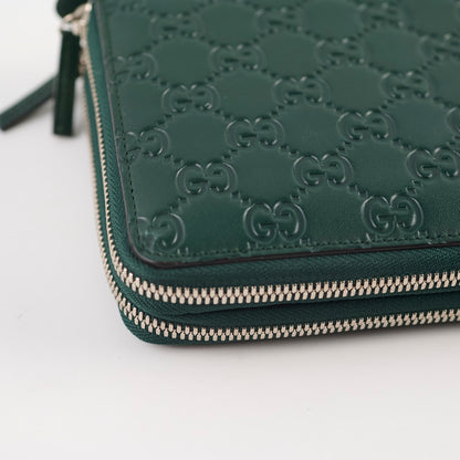 Gucci Guccissima Leather Travel Wallet Green - photo 15