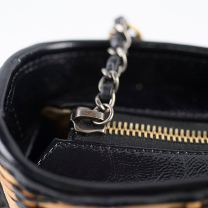 Chanel Small Raffia Gabrielle Bag Black/Brown 2019 - photo 7