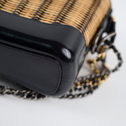 Chanel Small Raffia Gabrielle Bag Black/Brown 2019 - photo 15
