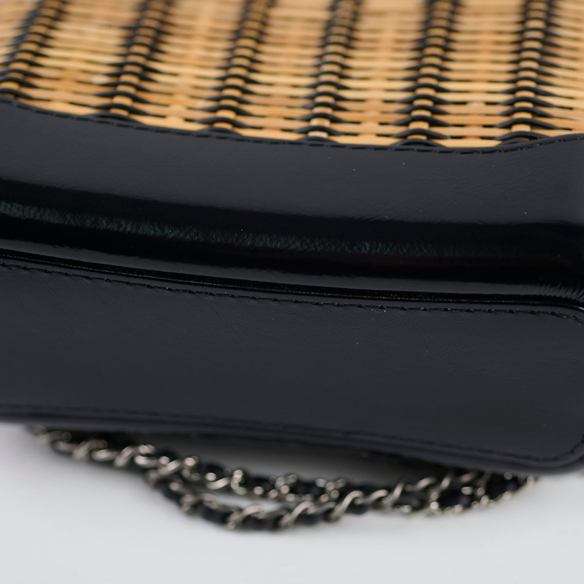 Chanel Small Raffia Gabrielle Bag Black/Brown 2019 - photo 14
