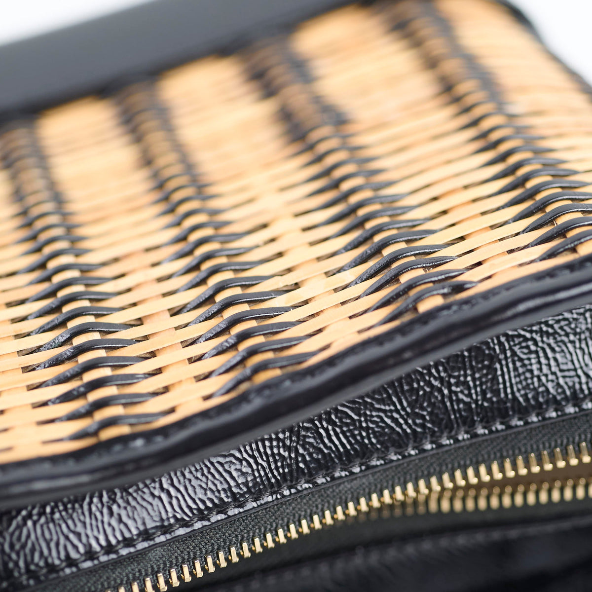 Chanel Small Raffia Gabrielle Bag Black/Brown 2019 - photo 10