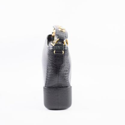 Chanel Gabrielle Large Croc Embossed Bag Black - photo 3