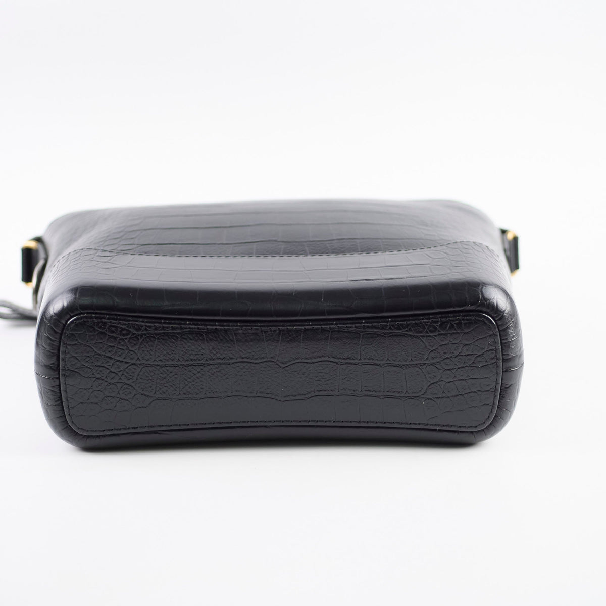 Chanel Gabrielle Large Croc Embossed Bag Black - photo 4