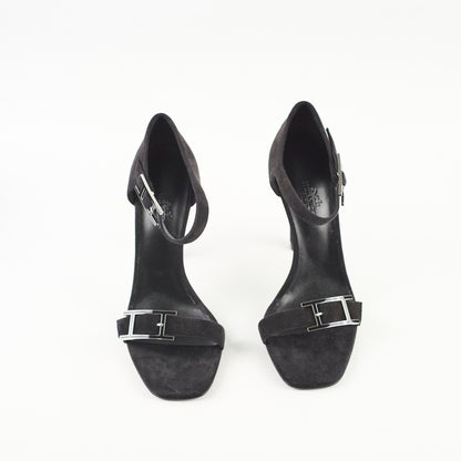 Hermes Judy 105 Sandals Black Size 38 - photo 2
