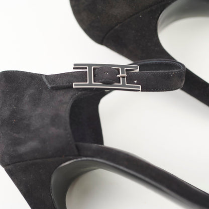Hermes Judy 105 Sandals Black Size 38 - photo 9