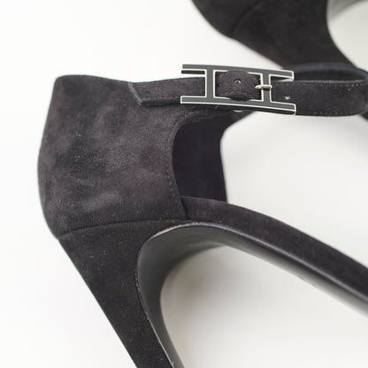 Hermes Judy 105 Sandals Black Size 38 - photo 8
