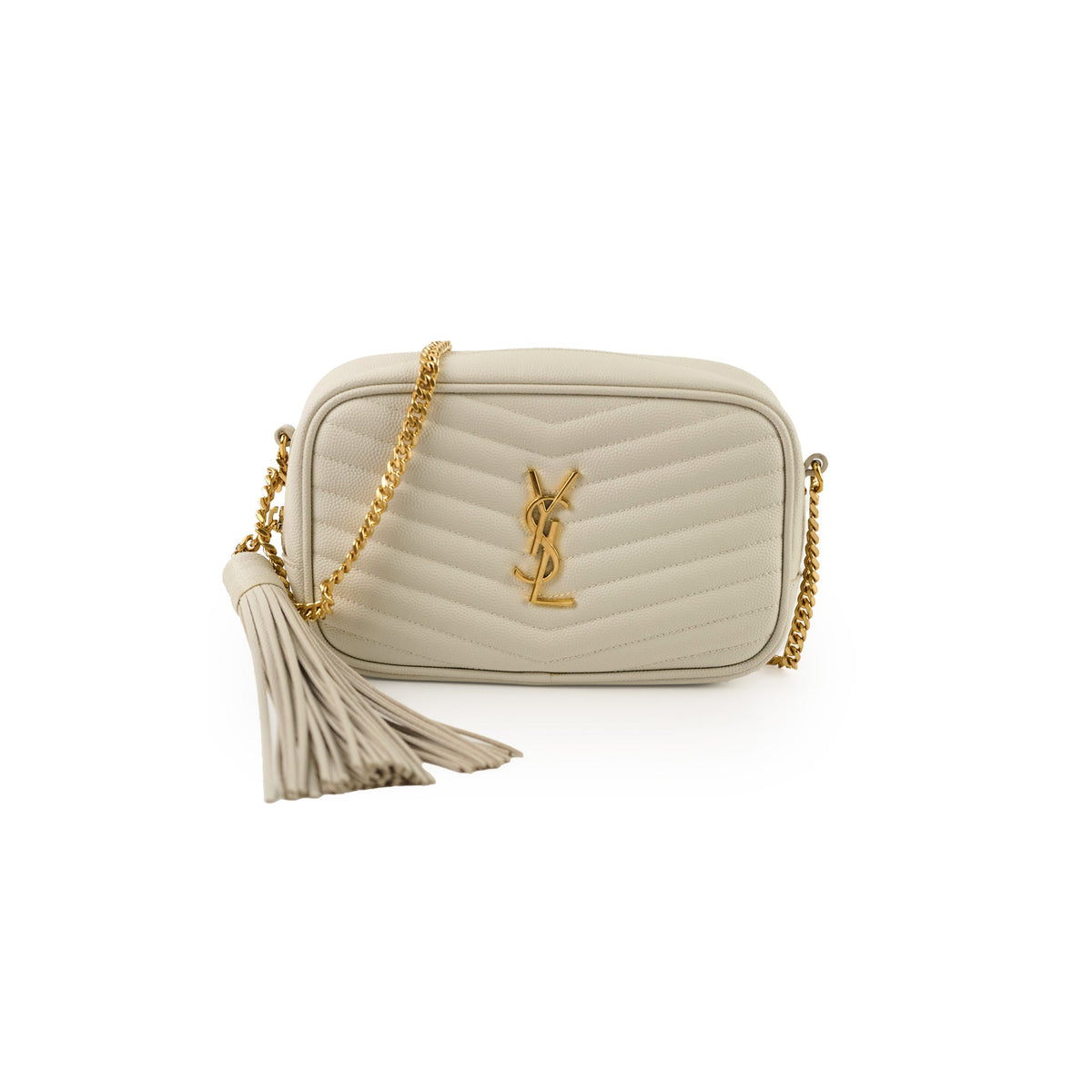 Saint Laurent Mini Lou Camera Bag Cream - photo 1
