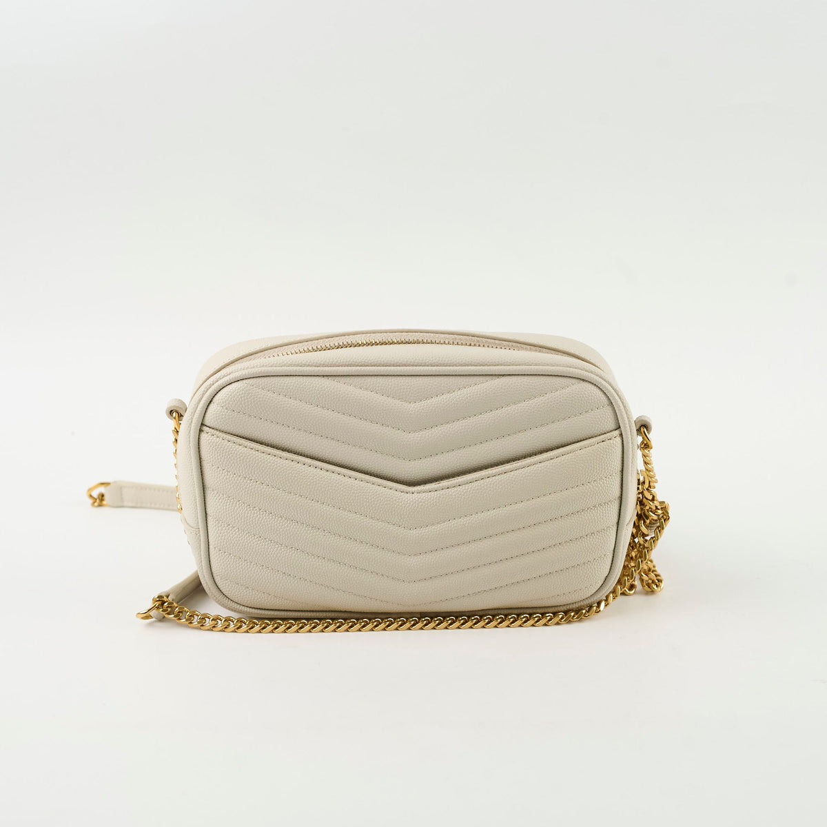 Saint Laurent Mini Lou Camera Bag Cream - photo 3