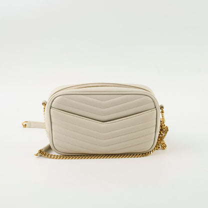 Saint Laurent Mini Lou Camera Bag Cream - photo 3