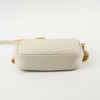 Saint Laurent Mini Lou Camera Bag Cream - photo 4