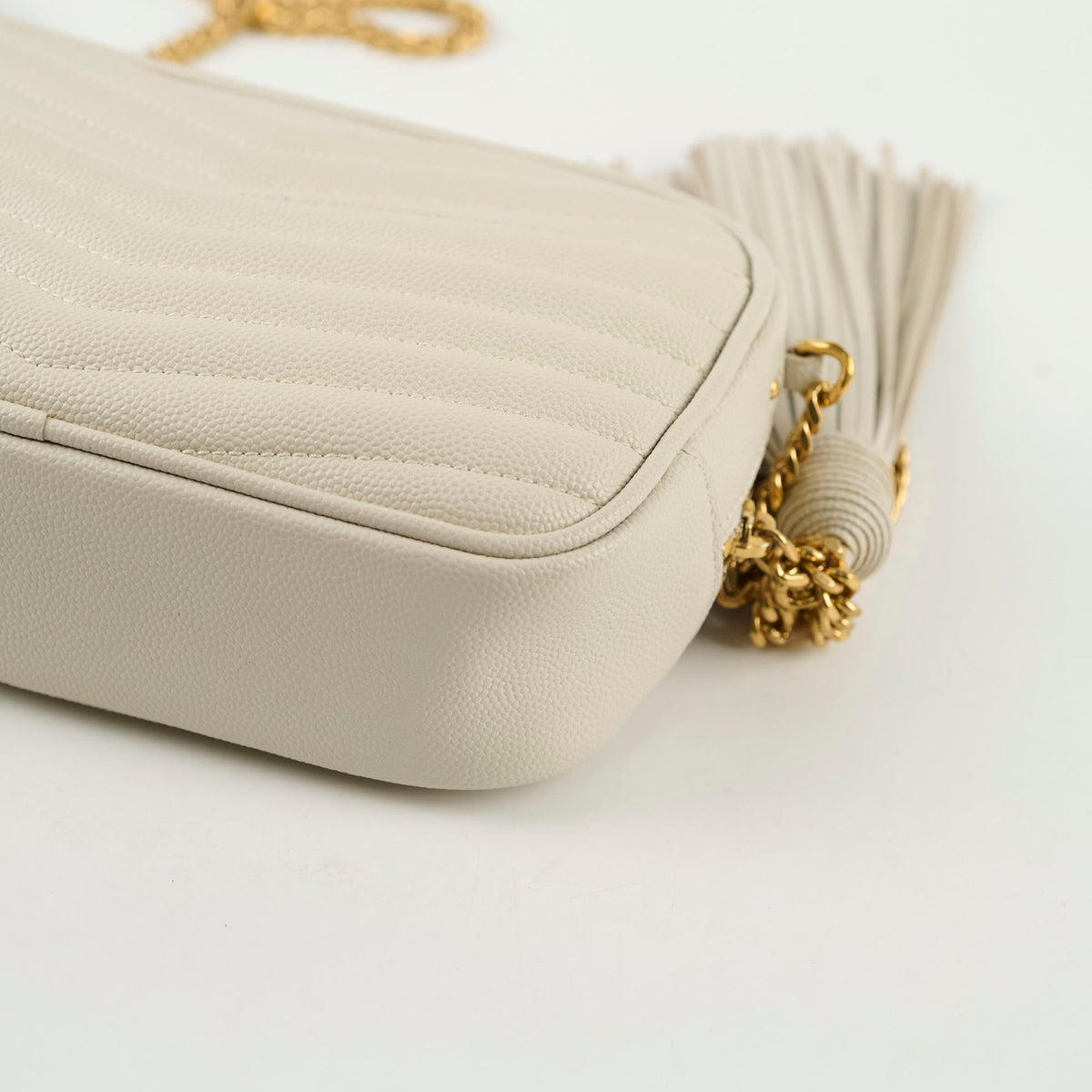 Saint Laurent Mini Lou Camera Bag Cream - photo 5