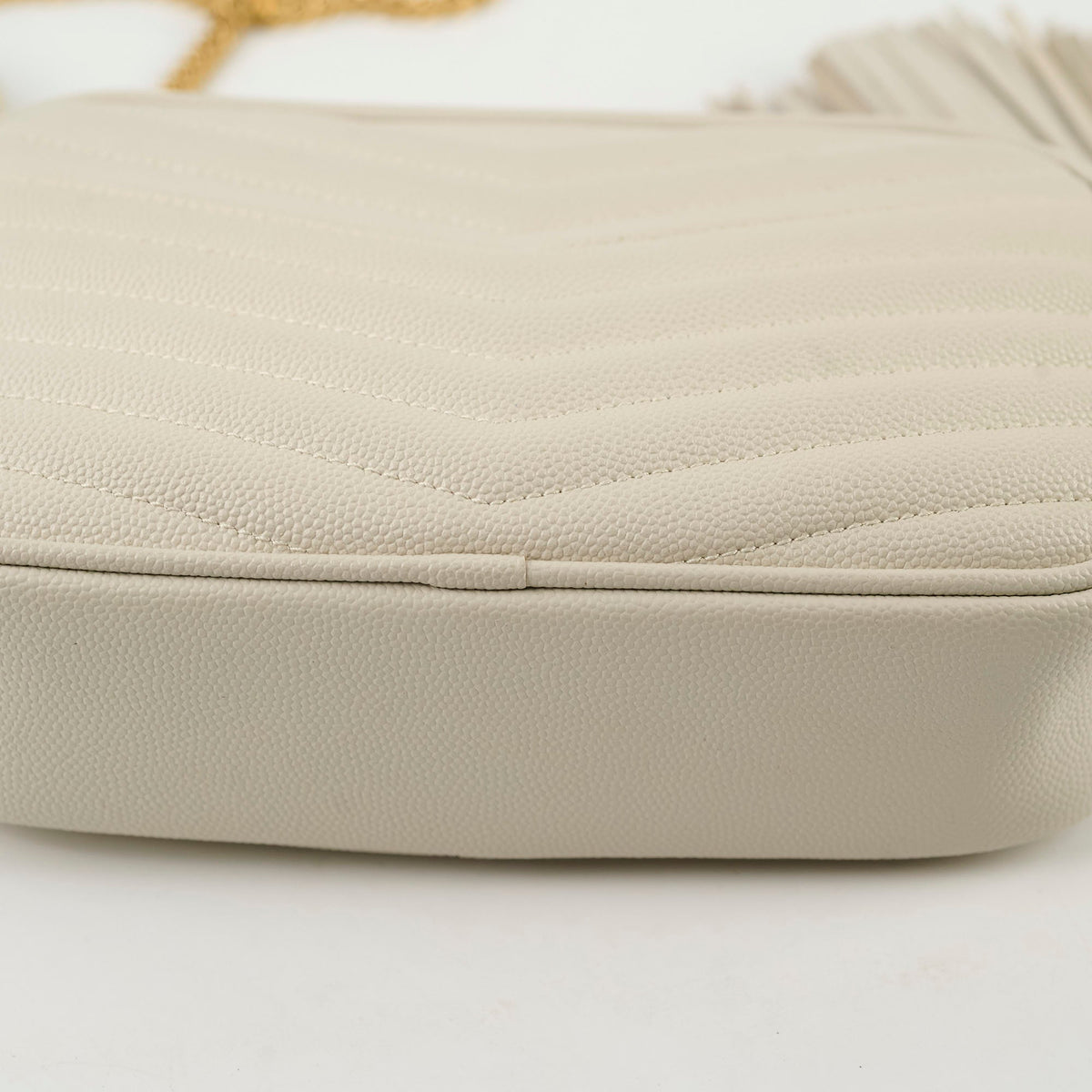 Saint Laurent Mini Lou Camera Bag Cream - photo 6