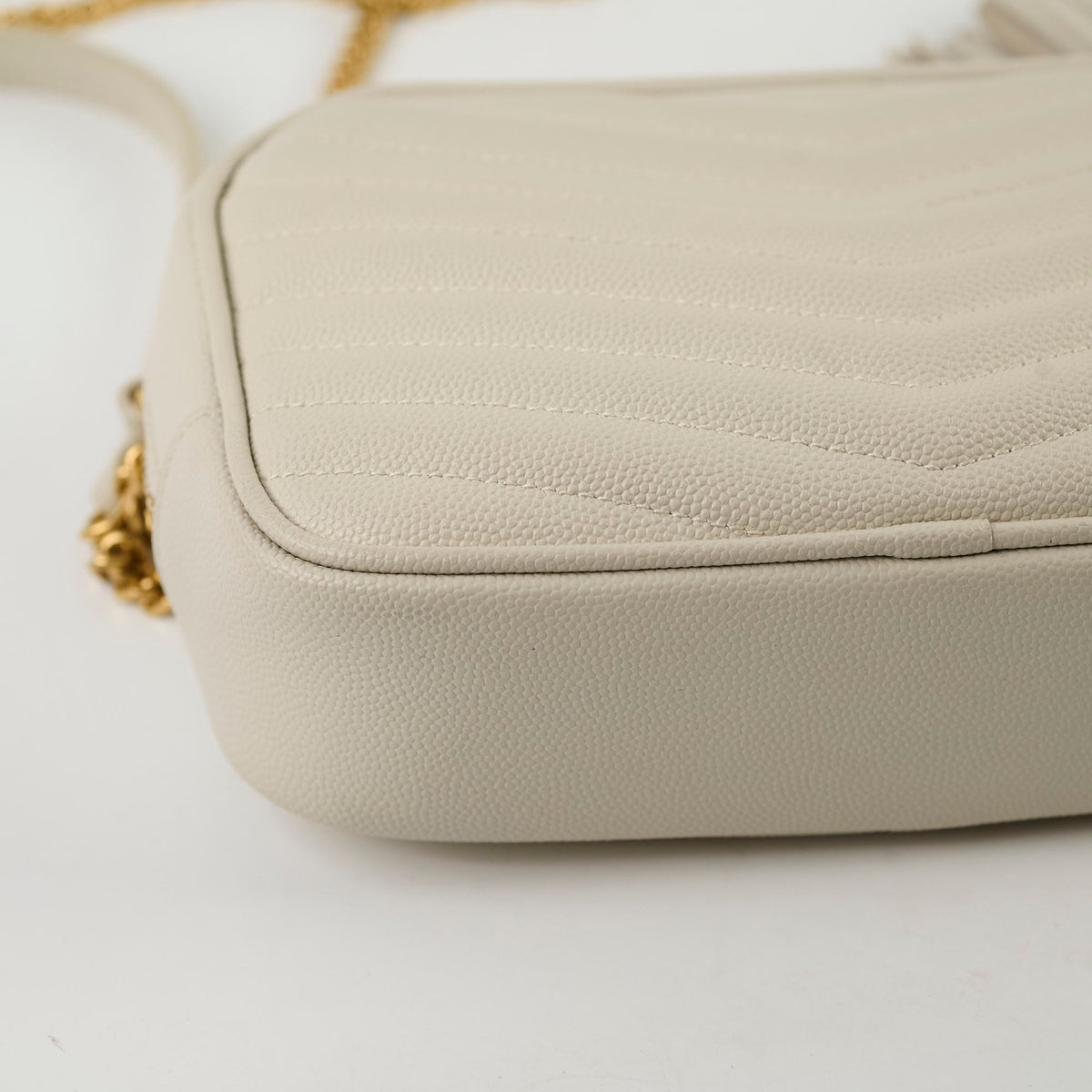 Saint Laurent Mini Lou Camera Bag Cream - photo 7