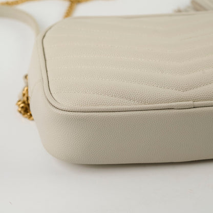 Saint Laurent Mini Lou Camera Bag Cream - photo 7