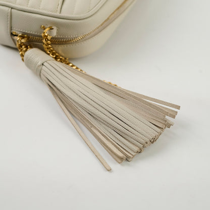 Saint Laurent Mini Lou Camera Bag Cream - photo 8