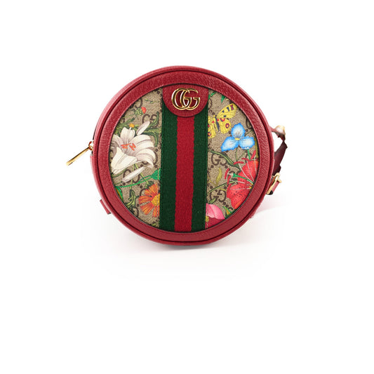 Gucci Ohipdia Floral GG Supreme Backpack Red - photo 1