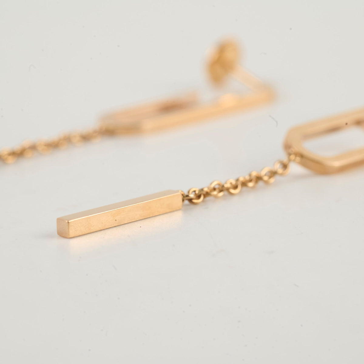 Hermes Chain D'Ancre 18k Rose Gold Earrings - photo 7