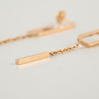 Hermes Chain D'Ancre 18k Rose Gold Earrings - photo 7
