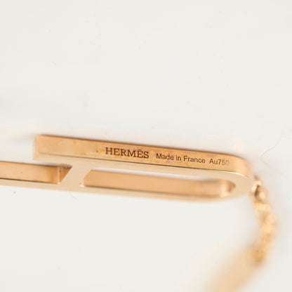 Hermes Chain D'Ancre 18k Rose Gold Earrings - photo 6