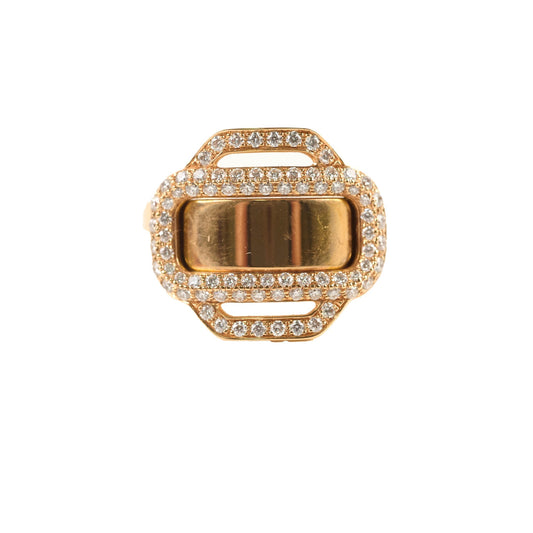 Hermes Attelage 18k Rose Gold Daimond Ring Size 51 - photo 1