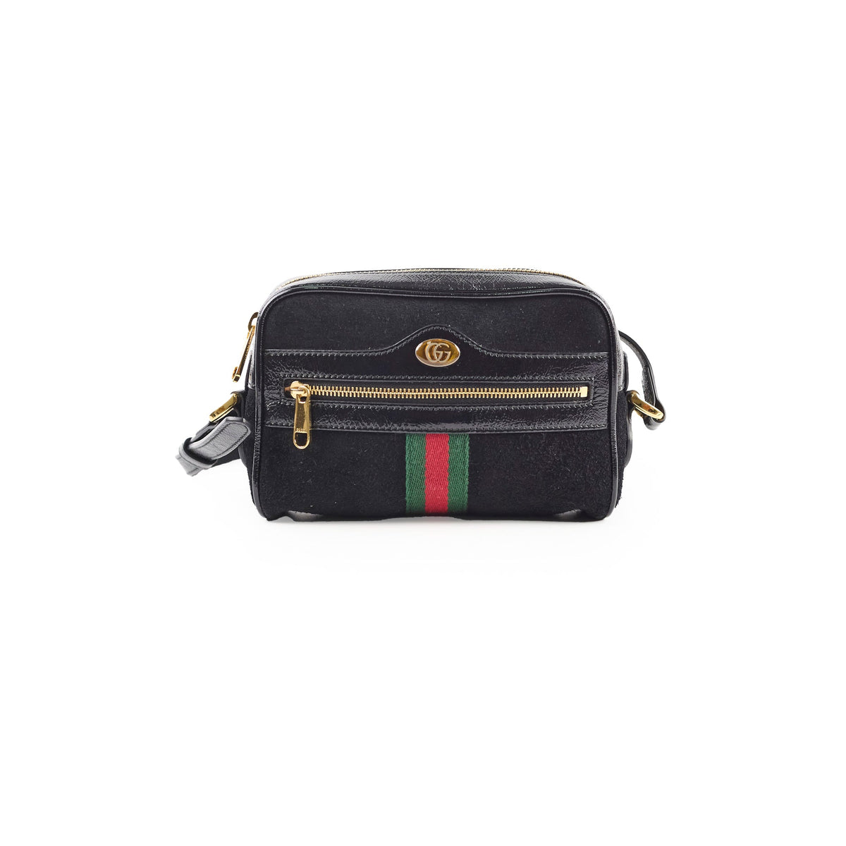 Gucci Suede Ophidia Crossbody Black - photo 1