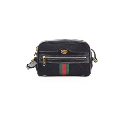 Gucci Suede Ophidia Crossbody Black - photo 1