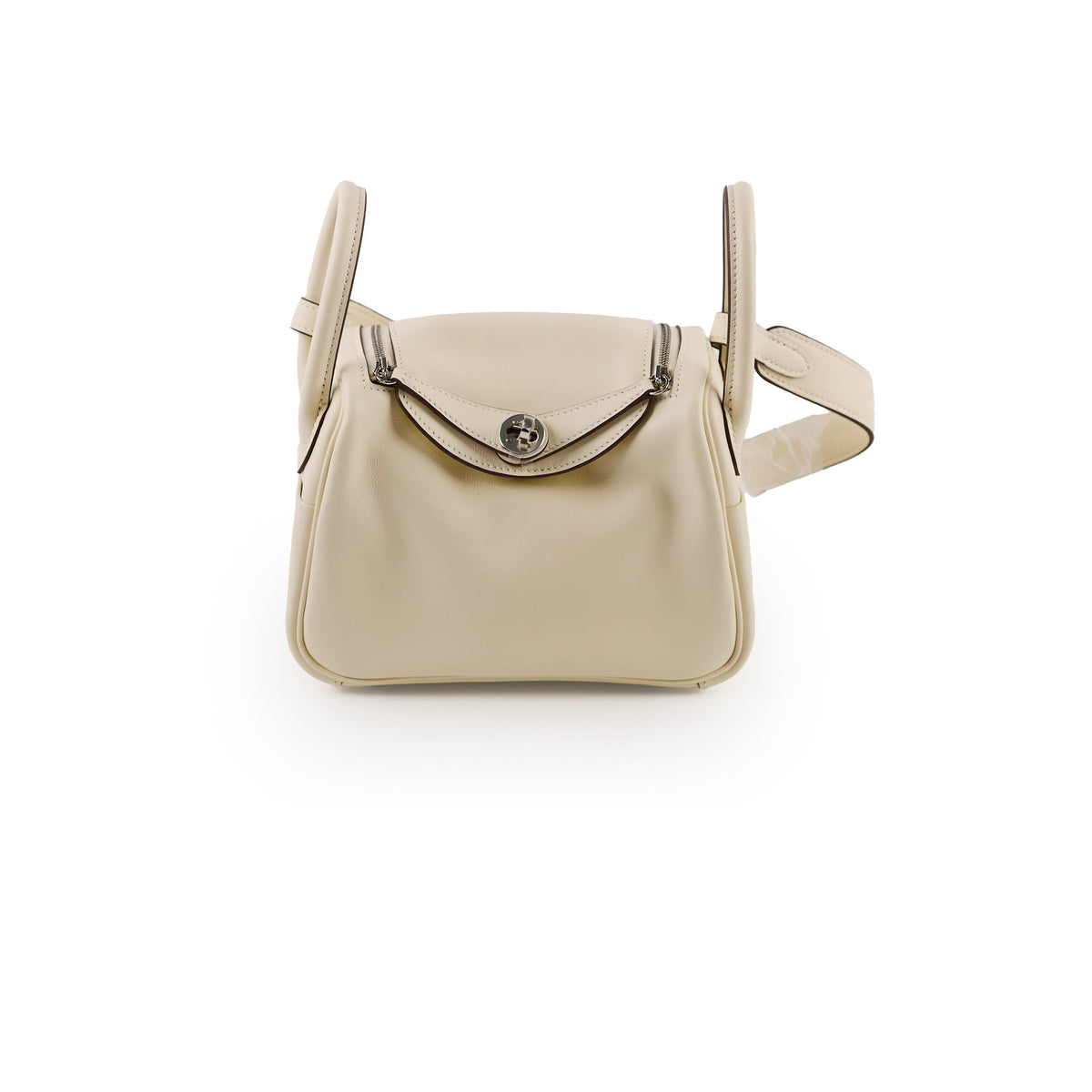 Hermes Mini Lindy Verso Swift Nata/Lime U Stamp - photo 1