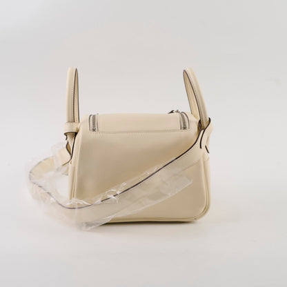 Hermes Mini Lindy Verso Swift Nata/Lime U Stamp - photo 2
