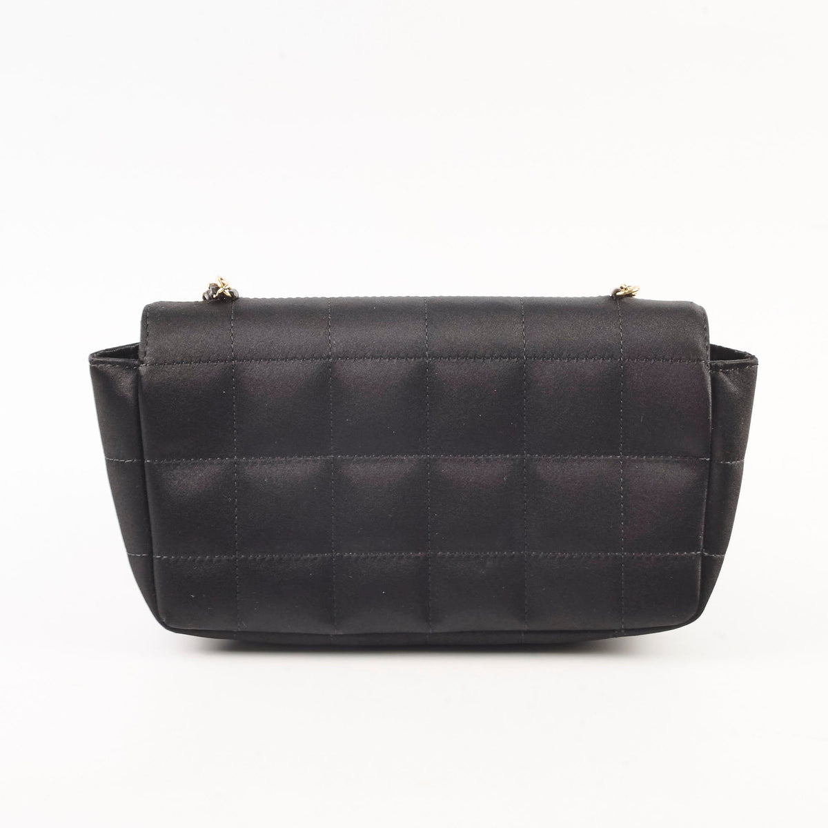 Chanel Chocolate Bar Mini Flap Black Satin - photo 2