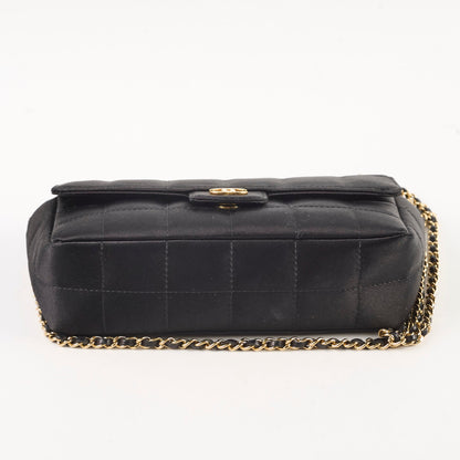 Chanel Chocolate Bar Mini Flap Black Satin - photo 4