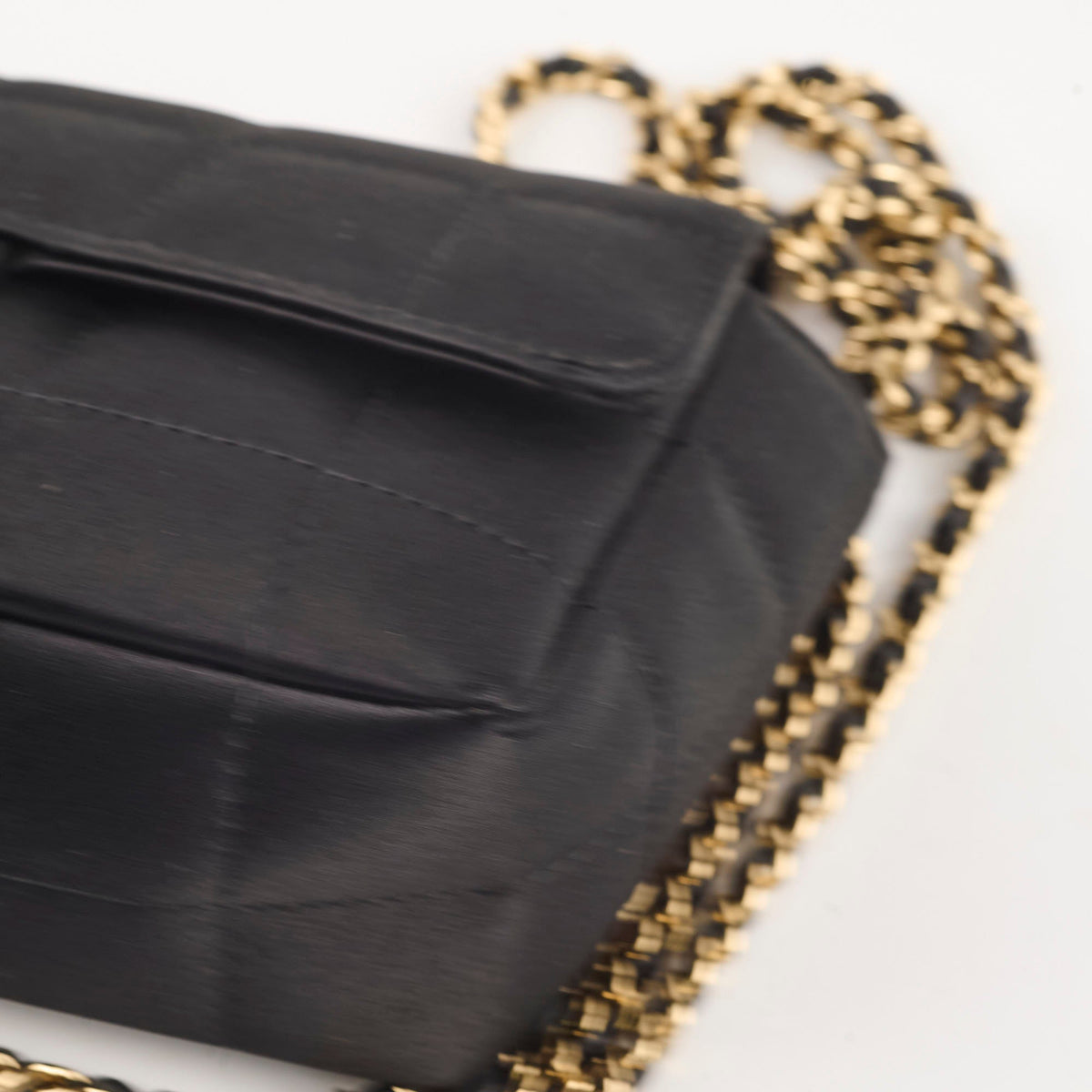 Chanel Chocolate Bar Mini Flap Black Satin - photo 13