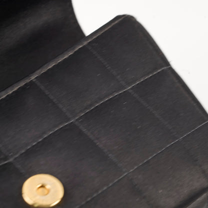 Chanel Chocolate Bar Mini Flap Black Satin - photo 8