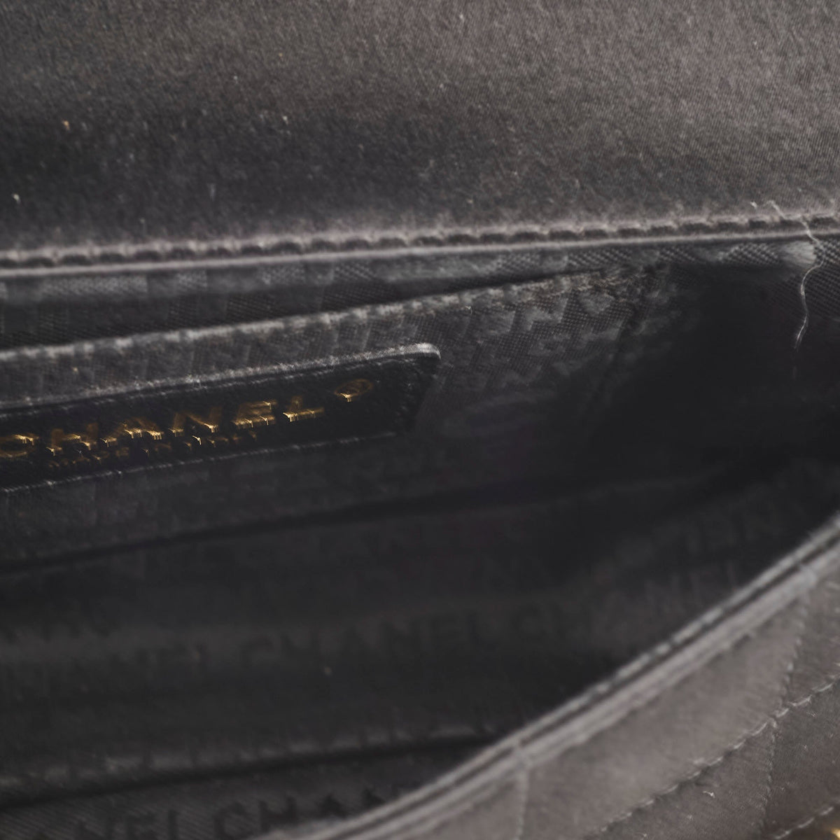 Chanel Chocolate Bar Mini Flap Black Satin - photo 6