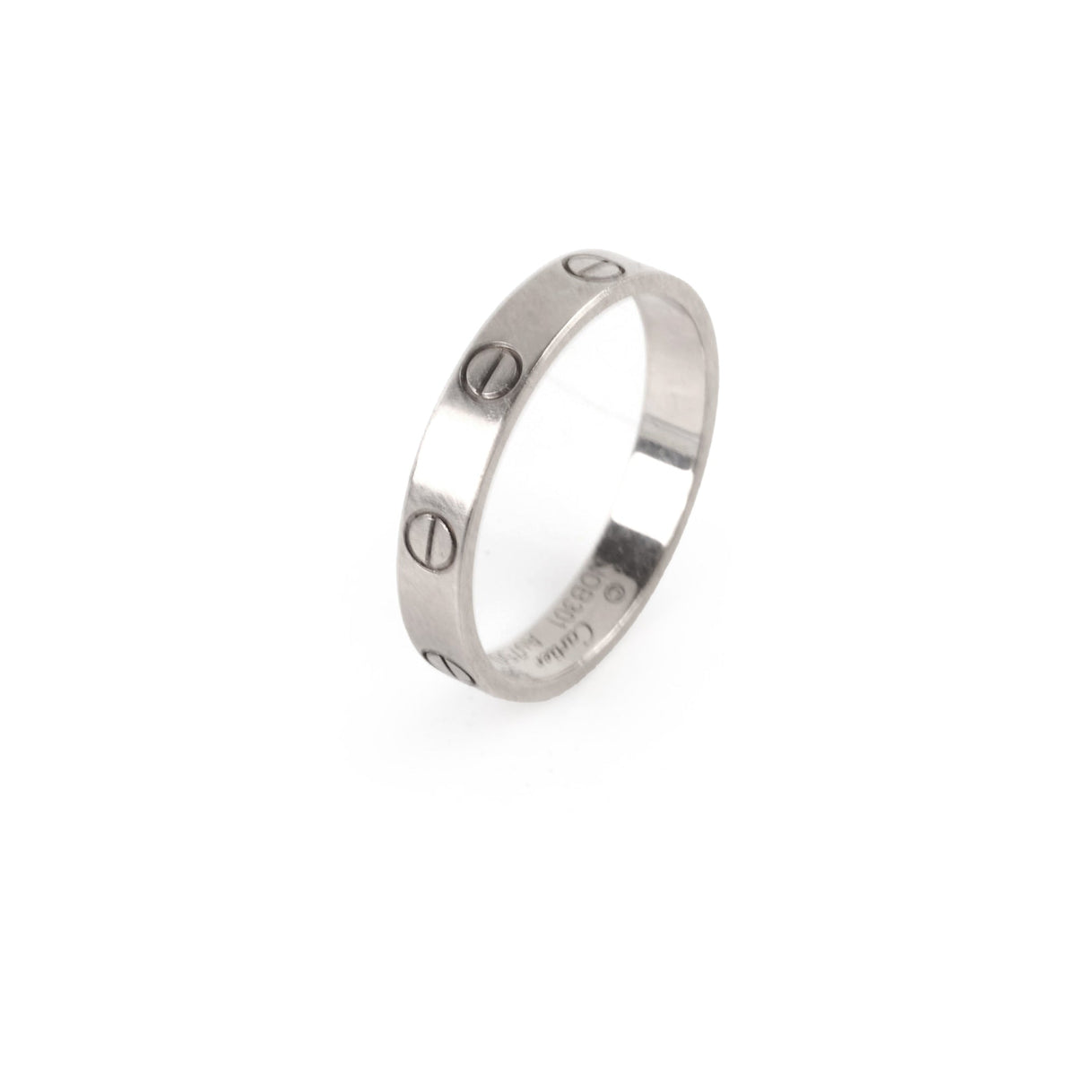 Cartier Love Ring Small Model White Gold size 58 - photo 1
