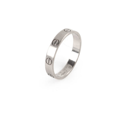 Cartier Love Ring Small Model White Gold size 58 - photo 1