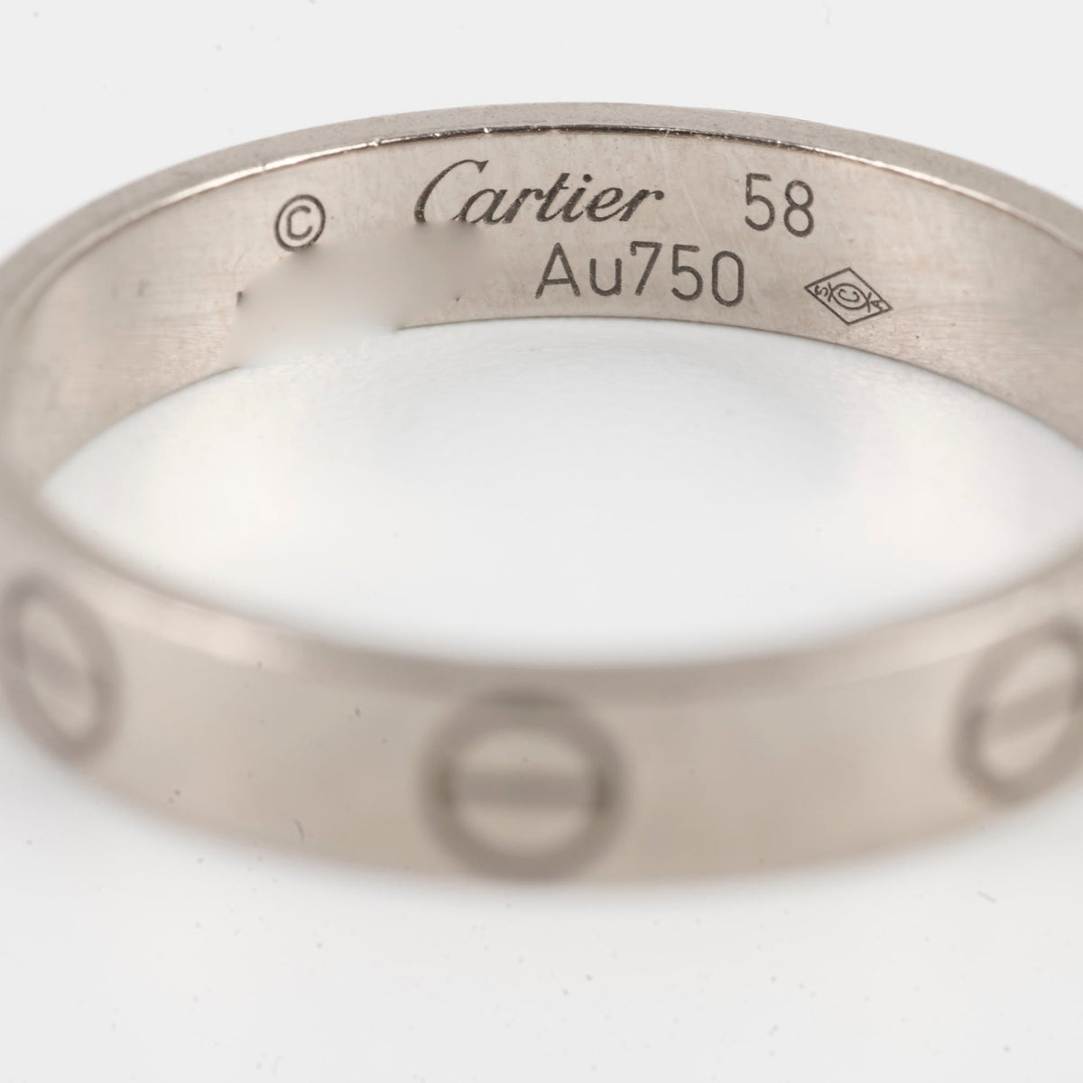 Cartier Love Ring Small Model White Gold size 58 - photo 5