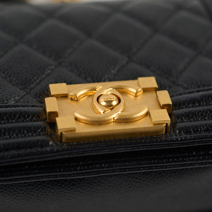 Chanel Mini Boy Bag Black Caviar GHW (Microchip) - photo 15