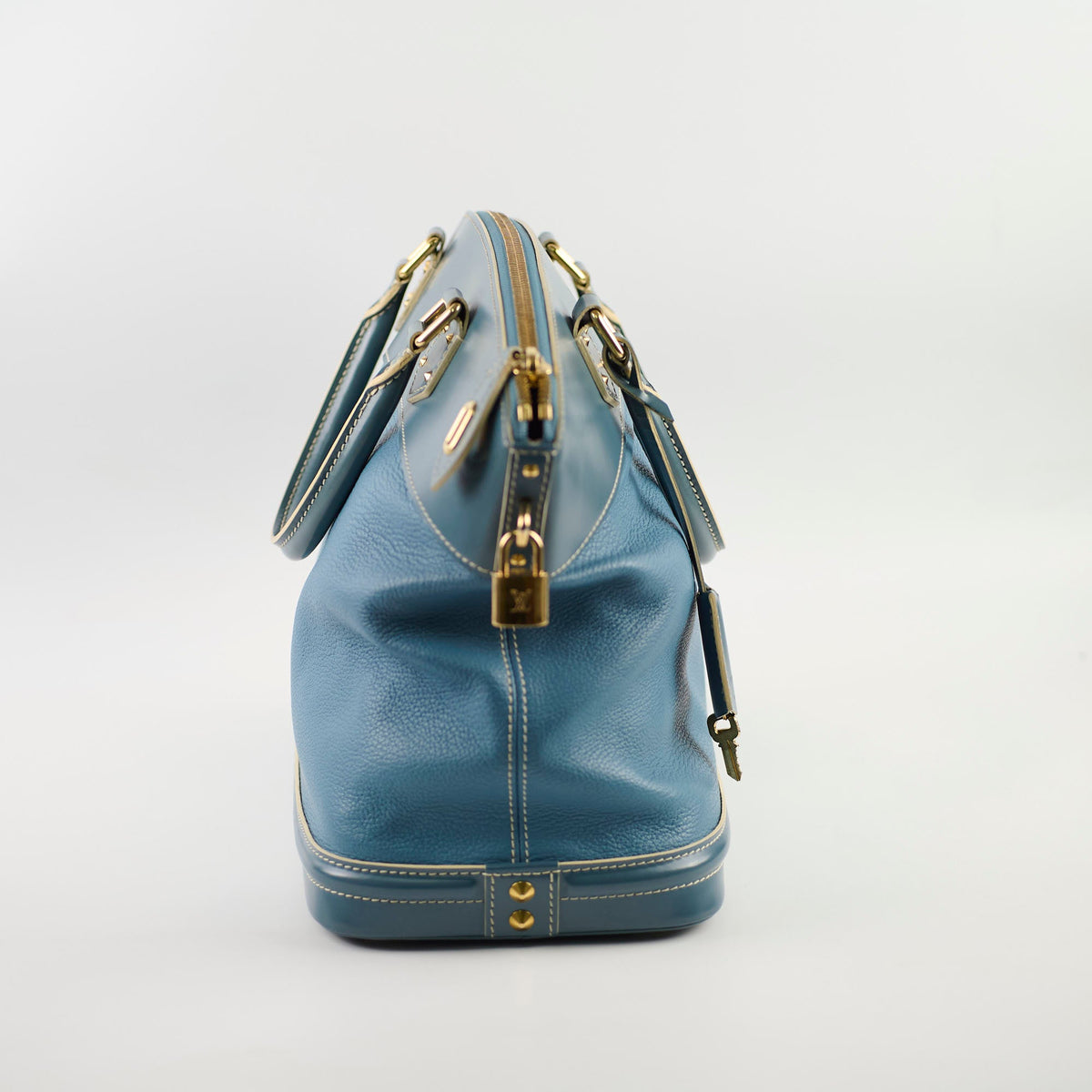 Louis Vuitton Suhali Lockit Bag Blue - photo 3