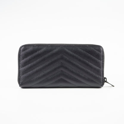 Saint Laurent Logo Long Wallet Black - photo 2