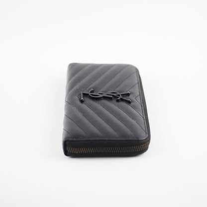 Saint Laurent Logo Long Wallet Black - photo 4