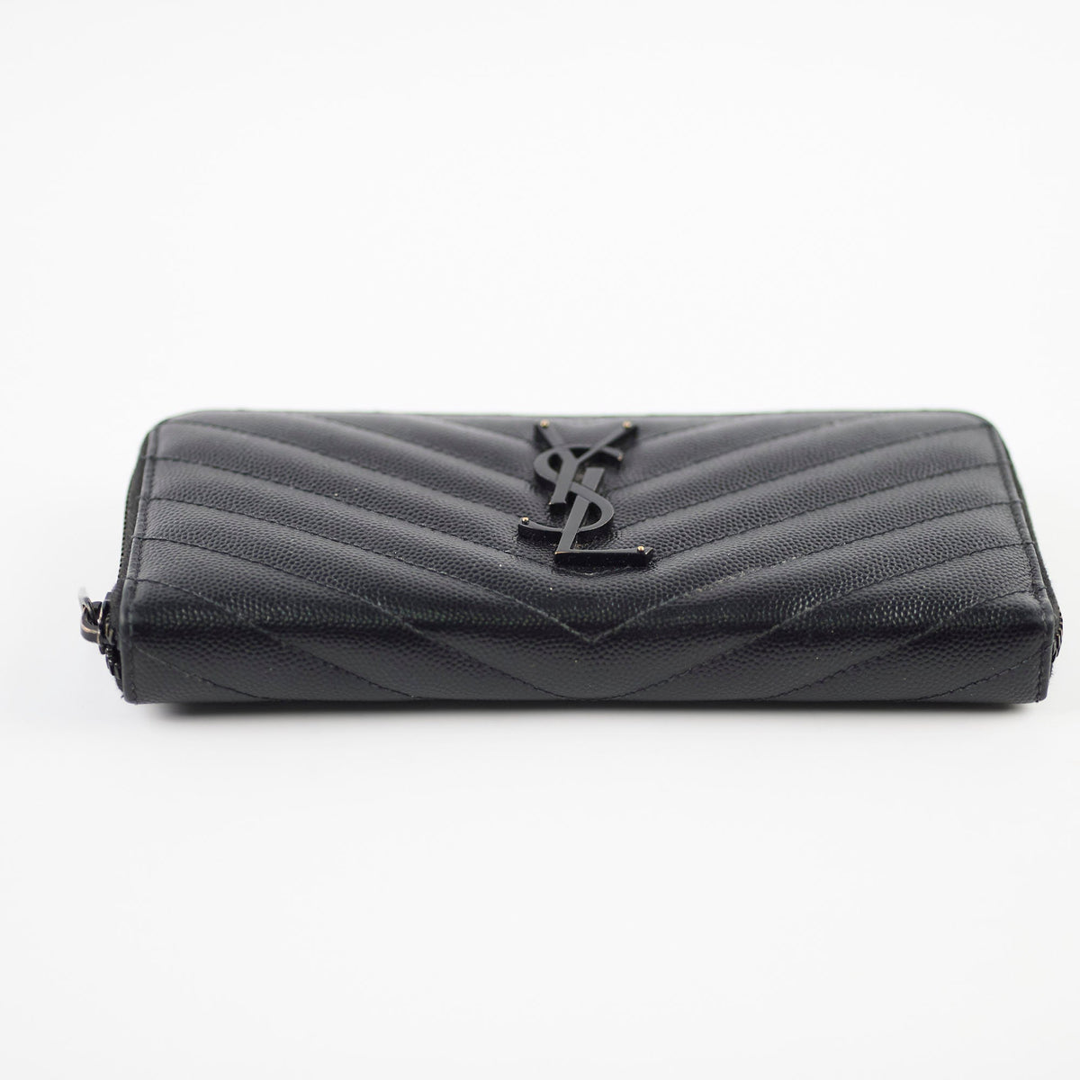 Saint Laurent Logo Long Wallet Black - photo 6