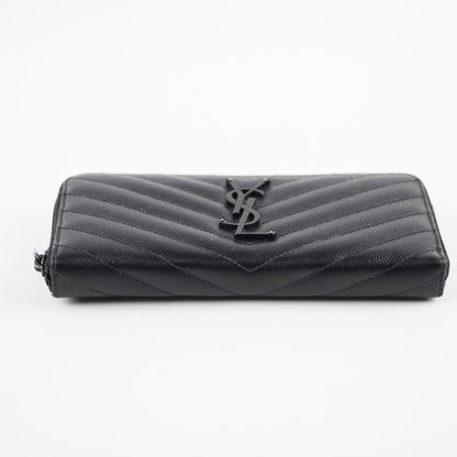 Saint Laurent Logo Long Wallet Black - photo 6