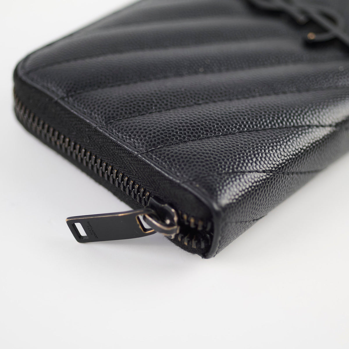 Saint Laurent Logo Long Wallet Black - photo 11