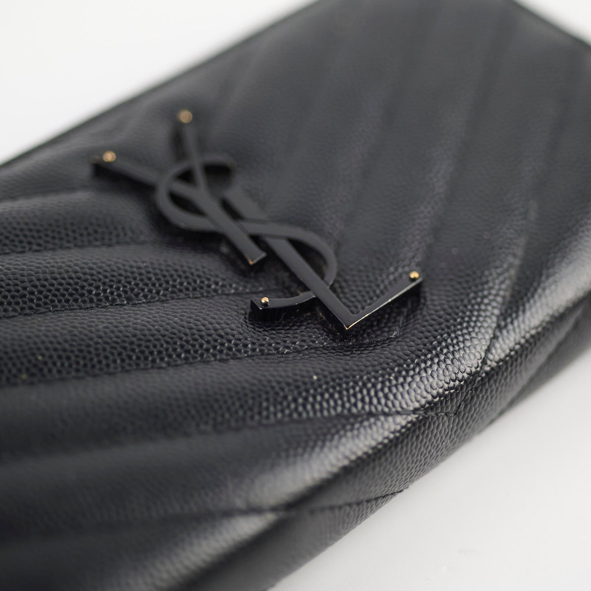 Saint Laurent Logo Long Wallet Black - photo 12