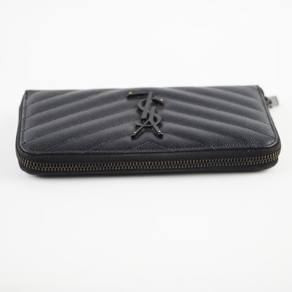Saint Laurent Logo Long Wallet Black - photo 5