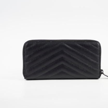 Saint Laurent Logo Long Wallet Black - photo 3