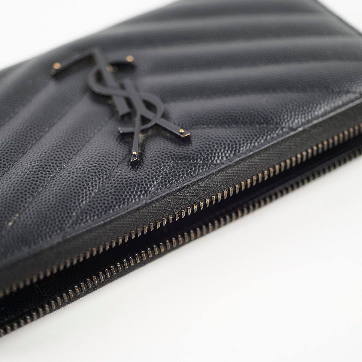 Saint Laurent Logo Long Wallet Black - photo 10